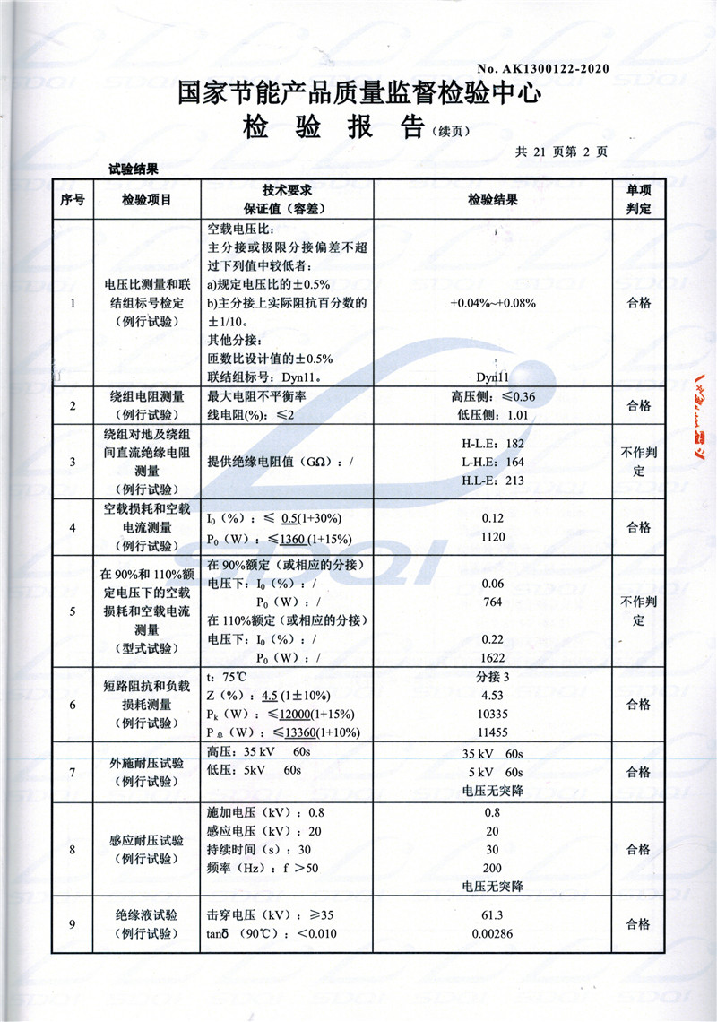 高低压试验报告-S11-1250太白太白太白油浸式变压器-2.jpg